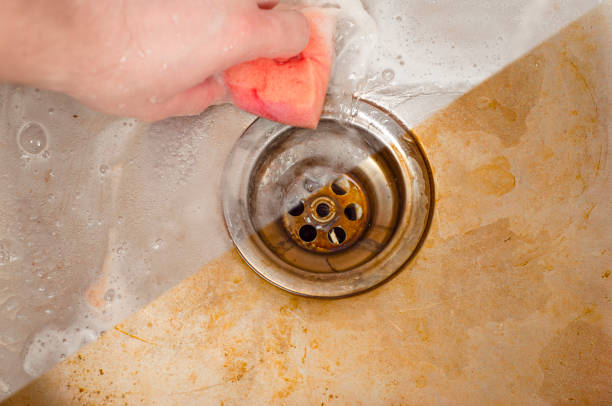 before and after grease stains